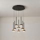 ΦΩΤΙΣΤΙΚΟ ΚΡΕΜΑΣΤΟ 55W 3300Lm 3000K Φ50XH180 ΜΑΥΡΟ ARTE ILLUMINA ISOLA
