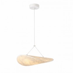ΦΩΤΙΣΤΙΚΟ ΚΡΕΜΑΣΤΟ TYVEK ΜΟΝΟΦΩΤΟ LED 9W 405Lm 3000K Φ400mm ΛΕΥΚΟ ARTE ILLUMINA NEFI