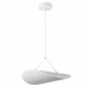 ΦΩΤΙΣΤΙΚΟ ΚΡΕΜΑΣΤΟ TYVEK ΜΟΝΟΦΩΤΟ LED 9W 405Lm 3000K Φ400mm ΛΕΥΚΟ ARTE ILLUMINA NEFI