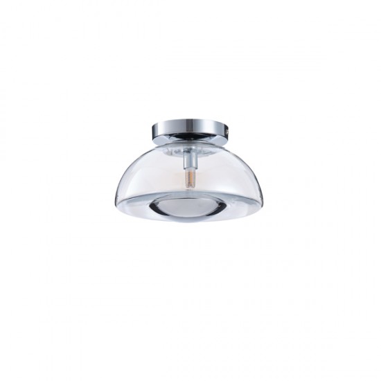 ΠΛΑΦΟΝΙΕΡΑ ΓΥΑΛΙΝΗ G9 MAX 7W 230X230X150mm ΑΣΗΜΙ ARTE ILLUMINA CLEAR