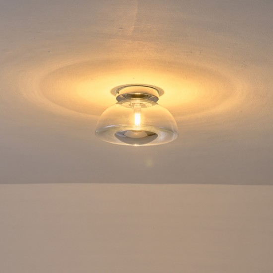 ΠΛΑΦΟΝΙΕΡΑ ΓΥΑΛΙΝΗ G9 MAX 7W 230X230X150mm ΑΣΗΜΙ ARTE ILLUMINA CLEAR