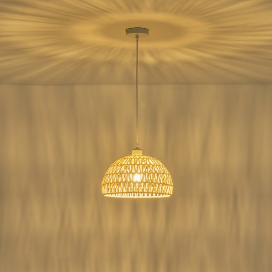 ΦΩΤΙΣΤΙΚΟ ΚΡΕΜΑΣΤΟ ΡΑΤΤΑΝ 1XE27 Max15w 300X1270mm ΛΕΥΚΟ ARTE ILLUMINA VENTO