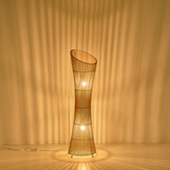 ΦΩΤΙΣΤΙΚΟ ΕΠΙΔΑΠΕΔΙΟ BAMBOO 1XE27 Max 15W Φ295Χ1180mm ΜΠΕΖ ARTE ILLUMINA CALYPSO