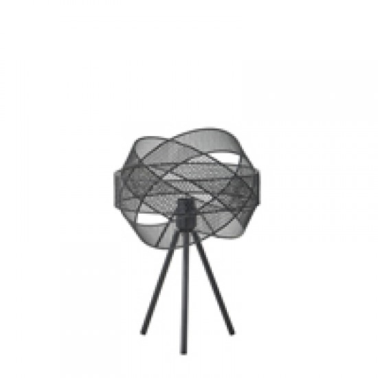 ΦΩΤΙΣΤΙΚΟ ΕΠΙΤΡΑΠΕΖΙΟ ΜΕΤΑΛΛΟ 1XE27 Max 15W Φ300X470mm ΜΑΥΡΟ ARTE ILLUMINA OGGI