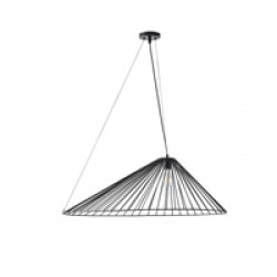 ΦΩΤΙΣΤΙΚΟ ΚΡΕΜΑΣΤΟ ΜΕΤΑΛΛΟ ΜΟΝΟΦΩΤΟ 1XE27 Max 15W Φ800X1360mm ΜΑΥΡΟ ARTE ILLUMINA RAY