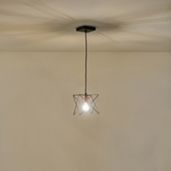 ΦΩΤΙΣΤΙΚΟ ΚΡΕΜΑΣΤΟ ΜΕΤΑΛΛΟ ΜΟΝΟΦΩΤΟ 1XE27 Max 15W Φ175X1240mm ΜΑΥΡΟ ARTE ILLUMINA BRAWCK