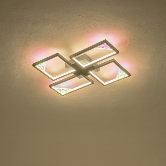 ΦΩΤΙΣΤΙΚΟ ΟΡΟΦΗΣ AΛΟΥΜΙΝΙΟ LED 36W 1400Lm 3000Κ 448X578mm AΣΗΜΙ ARTE ILLUMINA SQUARE