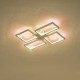 ΦΩΤΙΣΤΙΚΟ ΟΡΟΦΗΣ ΑΛΟΥΜΙΝΙΟ LED 36W 1400Lm 3000K 448X578mm ΜΑΥΡΟ ARTE ILLUMINA SQUARE
