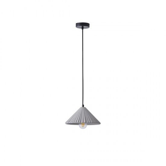 ΦΩΤΙΣΤΙΚΟ ΚΡΕΜΑΣΤΟ TΣΙΜΕΝΤΟ ΜΟΝΟΦΩΤΟ 1xΕ27 Max 15W Φ250X1640mm ΓΚΡΙ ARTE ILLUMINA PLATRE