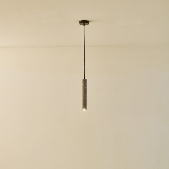 ΦΩΤΙΣΤΙΚΟ ΚΡΕΜΑΣΤΟ ΤΣΙΜΕΝΤΟ ΜΟΝΟΦΩΤΟ LED 3W 280Lm 3000K Φ45X1800mm ΓΚΡΙ ARTE ILLUMINA SALPICO