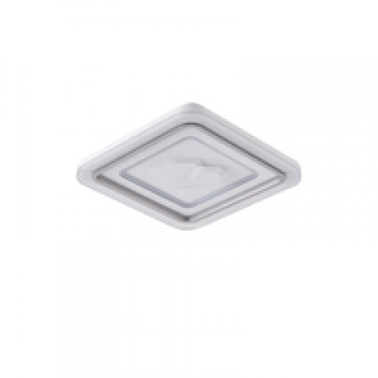 ΠΛΑΦΟΝΙΕΡΑ ΜΕΤΑΛΛΟ-ΠΛΑΣΤΙΚΟ LED 60W 4680Lm 3CCT(3000-4000-6000K) Φ490X50mm ΛΕΥΚΟ ARTE ILLUMINA MOTIVO