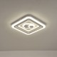 ΠΛΑΦΟΝΙΕΡΑ ΜΕΤΑΛΛΟ-ΠΛΑΣΤΙΚΟ LED 60W 4680Lm 3CCT(3000-4000-6000K) Φ490X50mm ΛΕΥΚΟ ARTE ILLUMINA MOTIVO
