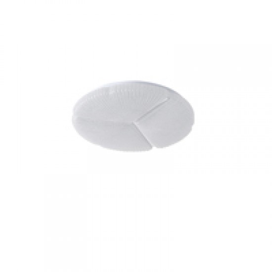 ΠΛΑΦΟΝΙΕΡΑ ΜΕΤΑΛΛΟ-ΠΛΑΣΤΙΚΟ LED 60W 5700Lm 3CCT (3000-4000-6500K) Φ480X75mm ΛΕΥΚΟ ARTE ILLUMINA TRIANO
