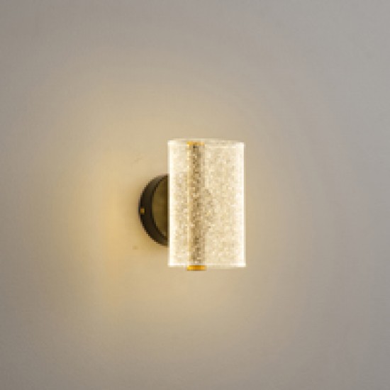 ΑΠΛΙΚΑ TOIXOY ΑΚΡΥΛΙΚΟ LED 8W 720Lm 3000K 105X175mm ΧΙΟΝΙ ΜΑΥΡO ARTE ILLUMINA SPARKY
