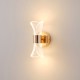 ΑΠΛΙΚΑ TOIXOY ΑΚΡΥΛΙΚΟ LED 8W 720Lm 3000K 105X225mm DOTS ΓΑΛΛΙΚΟ ΧΡΥΣΟ ARTE ILLUMINA TELA