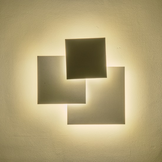 ΦΩΤΙΣΤΙΚΟ ΟΡΟΦΗΣ ΜΕΤΑΛΛΟ LED 16W 1400Lm 3000Κ 440X435mm ΛΕΥΚΟ ARTE ILLUMINA THALIA