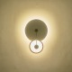 ΦΩΤΙΣΤΙΚΟ TOIXOY ΜΕΤΑΛΛΟ-ΠΛΑΣΤΙΚΟ LED 16W 1000Lm 3000K 68X280X400mm ΧΡΥΣΟ ARTE ILLUMINA O CLOCK