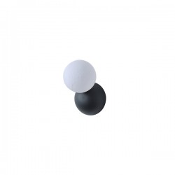ΑΠΛΙΚΑ TOIXOY ΜΕΤΑΛΛΟ-ΠΛΑΣΤΙΚΟ 1xG9 Max 7W 100X170X120mm MΑΥΡΟ ARTE ILLUMINA TERPSI