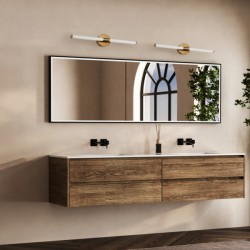 ΑΠΛΙΚΑ ΜΠΑΝΙΟΥ ΑΛΟΥΜΙΝΙΟ-ΠΛΑΣΤΙΚΟ LED 8W 720Lm 4000Κ 600X65mm IP44 ΜΠΡΟΝΖΕ ARTE ILLUMINA NEOS