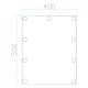 ΚΑΘΡΕΠΤΗΣ ΜΑΚΙΓΙΑΖ ΠΑΡΑΛΛΗΛΟΓΡΑΜΜΟΣ 85-265V LED 9W 1000Lm 3CCT(3500-4000-5000K) 400X500mm ΛΕΥΚΟΣ ARTE ILLUMINA LOGE