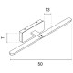 ΦΩΤΙΣΤΙΚΟ ΠΙΝΑΚΟΣ 8W 3000K 130x70x500mm ΣΑΤΙΝΕ ARTE ILLUMINA SOPHI