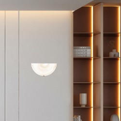 ΑΠΛΙΚΑ ΤΟΙΧΟΥ ΓΥΑΛΙ 1XΕ27 Max 15W Φ300mm ΜΕΛΙ-ΜΠΡΟΝΖΕ ARTE ILLUMINA ERIS