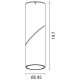 ΦΩΤΙΣΤΙΚΟ ΟΡΟΦΗΣ ΚΙΝΗΤΟ ΚΥΛΙΝΔΡΟΣ 1XGU10 MAX 8W Φ59,5X197 ΠΛΑΣΤΙΚΟ ΜΑΥΡΟ ARTE ILLUMINA CYLINDER