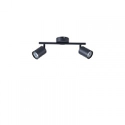 ΣΠΟΤ ΜΕΤΑΛΛΟ 2ΦΩΤΟ 2XGU10 Max 7W 300X130mm ΜΑΥΡΟ ARTE ILLUMINA OLYMP