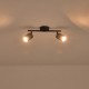 ΣΠΟΤ ΜΕΤΑΛΛΟ 2ΦΩΤΟ 2XGU10 Max 7W 300X130mm ΜΑΥΡΟ ARTE ILLUMINA OLYMP