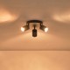 ΣΠΟΤ ΜΕΤΑΛΛΟ 3ΦΩΤΟ 3XGU10 Max 7W Φ180X135mm ΜΑΥΡΟ ARTE ILLUMINA OLYMP