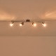 ΣΠΟΤ ΜΕΤΑΛΛΟ 4ΦΩΤΟ 4XGU10 Max 7W 790X165mm ΜΑΥΡΟ ARTE ILLUMINA OLYMP