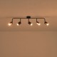 ΣΠΟΤ ΜΕΤΑΛΛΟ 5ΦΩΤΟ 5XGU10 Max 7W 800X230mm ΜΑΥΡΟ ARTE ILLUMINA OLYMP