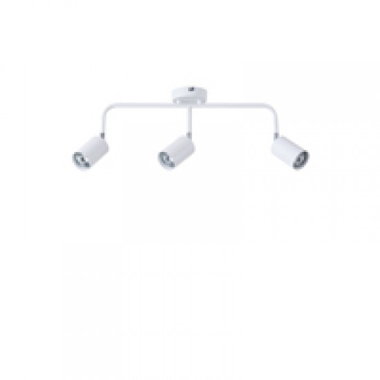 ΣΠΟΤ ΜΕΤΑΛΛΟ 3ΦΩΤΟ 3XGU10 Max 7W 500X230mm ΛΕΥΚΟ ARTE ILLUMINA OLYMP