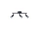 ΣΠΟΤ ΚΙΝΗΤΟ ΜΕΤΑΛΛΟ 3ΦΩΤΟ 3XGU10 Max 7W 300X80X125mm ΜΑΥΡΟ ARTE ILLUMINA VORRAS
