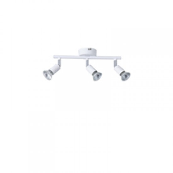 ΣΠΟΤ ΚΙΝΗΤΟ ΜΕΤΑΛΛΟ 3ΦΩΤΟ 2XGU10 Max 7W 300X80X125mm ΛΕΥΚΟ ARTE ILLUMINA VORRAS