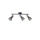 ΣΠΟΤ ΜΕ ΔΙΧΤΥ ΜΕΤΑΛΛΟ-ΞΥΛΟ 3ΦΩΤΟ 3XE14 Max 8W 390X80X145mm ΜΑΥΡΟ ARTE ILLUMINA MESHY