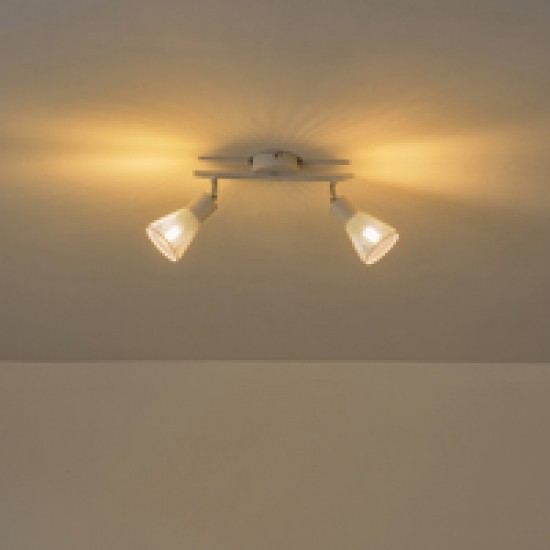 ΣΠΟΤ ΜΕ ΔΙΧΤΥ ΜΕΤΑΛΛΟ 2ΦΩΤΟ 2XE14 Max 8W 255X80X145mm ΛΕΥΚΟ ARTE ILLUMINA MESHY