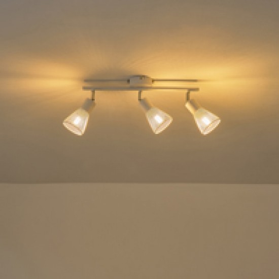 ΣΠΟΤ ΜΕ ΔΙΧΤΥ ΜΕΤΑΛΛΟ 3ΦΩΤΟ 3XE14 Max 8W 390X80X145mm ΛΕΥΚΟ ARTE ILLUMINA MESHY