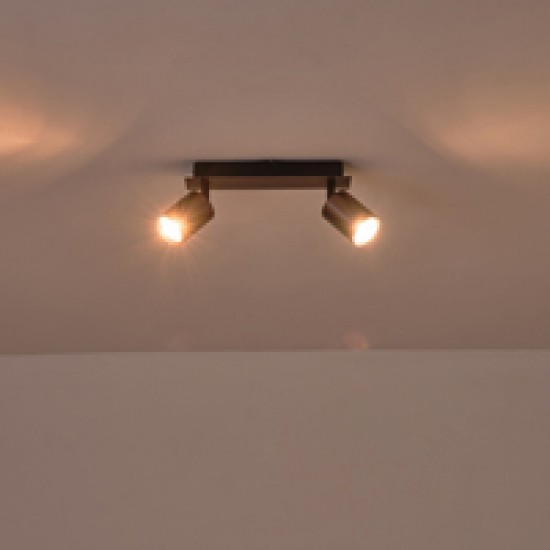 ΣΠΟΤ ΑΛΟΥΜΙΝΙΟ 2ΦΩΤΟ 2XGU10 Max 7W 250X120mm ΓΚΡΙ ARTE ILLUMINA LUXY