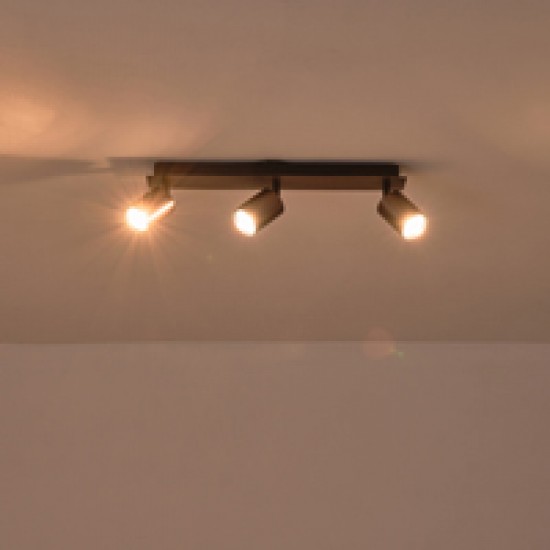 ΣΠΟΤ ΑΛΟΥΜΙΝΙΟ 3ΦΩΤΟ 3XGU10 Max 7W 450X120mm ΓΚΡΙ ARTE ILLUMINA LUXY