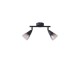 ΣΠΟΤ ΜΕΤΑΛΛΟ ΓΥΑΛΙ 2ΦΩΤΟ 2XE14 Max 8W 220X80X165mm ΦΙΜΕ ARTE ILLUMINA CLASSY