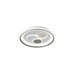 ΠΛΑΦΟΝΙΕΡΑ ΜΕΤΑΛΛΟ-ΠΛΑΣΤΙΚΟ LED 60W 4020Lm (3000&4000K) Φ510X75mm ΛΕΥΚΟ ARTE ILLUMINA ALEGRE