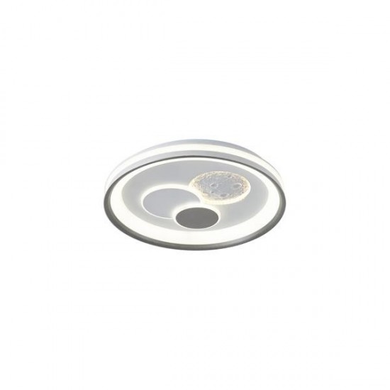 ΠΛΑΦΟΝΙΕΡΑ ΜΕΤΑΛΛΟ-ΠΛΑΣΤΙΚΟ LED 60W 4020Lm (3000&4000K) Φ510X75mm ΛΕΥΚΟ ARTE ILLUMINA ALEGRE