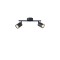 ΣΠΟΤ ΜΕΤΑΛΛΟ 2ΦΩΤΟ 2XGU10 Max 7W 300X130mm ΜΑΥΡΟ ARTE ILLUMINA OLYMP