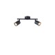 ΣΠΟΤ ΜΕΤΑΛΛΟ 2ΦΩΤΟ 2XGU10 Max 7W 300X130mm ΜΑΥΡΟ ARTE ILLUMINA OLYMP