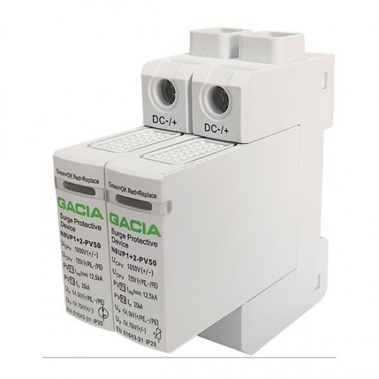 ΑΝΤΙΚΕΡΑΥΝΙΚΟ DC PV 1000V T1+T2 12.5kA