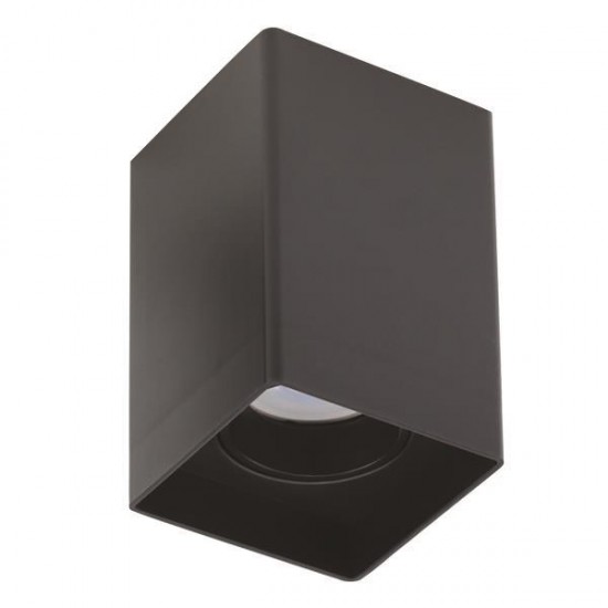 ΦΩΤΙΣΤΙΚΟ ΟΡΟΦΗΣ ΠΛΑΣΤΙΚΟ ΤΕΤΡΑΓΩΝΟ 1XGU10 MAX 8W 80X80X125 ΜΑΥΡΟ ARTE ILLUMINA BOXI