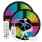 ΤΑΙΝΙΑ LED KIT 2 Χ 5 ΜΕΤΡΩΝ RGB 12V + DRIVER + Wifi CONTROLLER ΜΕ ΜΟΥΣΙΚΗ IP20
