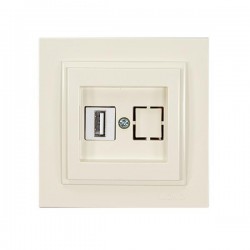 ΠΡΙΖΑ USB 220V / 5V 2.4A ΜΠΕΖ