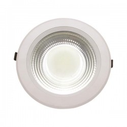 ΦΩΤΙΣΤΙΚΟ ΧΩΝΕΥΤΟ LED COB 30W 6500K Φ220 ΛΕΥΚΟ PLUS